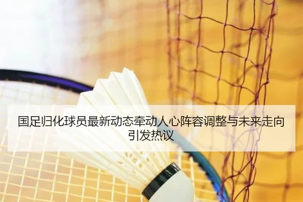 国足归化球员最新动态牵动人心阵容调整与未来走向引发热议
